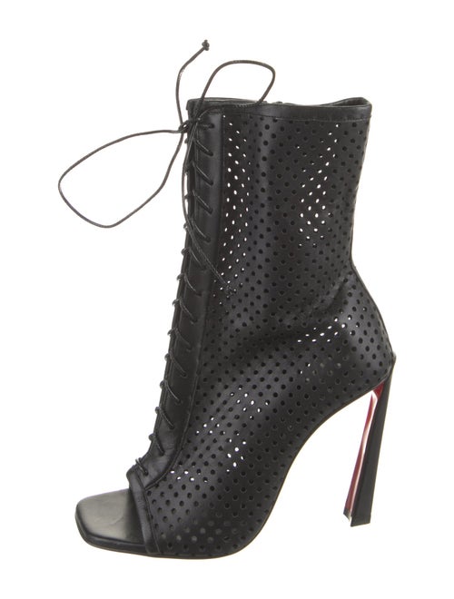 Christian Louboutin Leather Lace-Up Boots