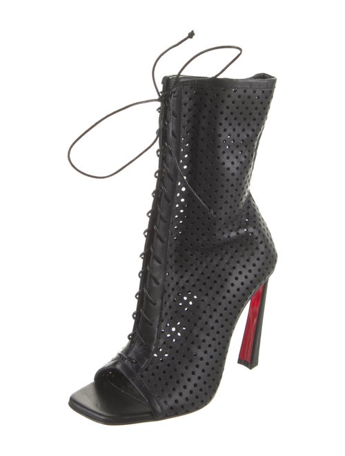 Christian Louboutin Leather Lace-Up Boots