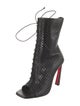 Christian Louboutin Leather Lace-Up Boots