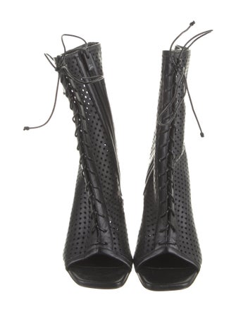 Christian Louboutin Leather Lace-Up Boots