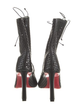 Christian Louboutin Leather Lace-Up Boots