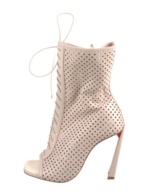 Christian Louboutin Leather Lace-Up Boots