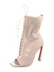 Christian Louboutin Leather Lace-Up Boots