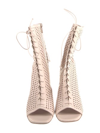 Christian Louboutin Leather Lace-Up Boots