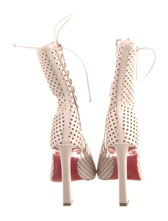 Christian Louboutin Leather Lace-Up Boots