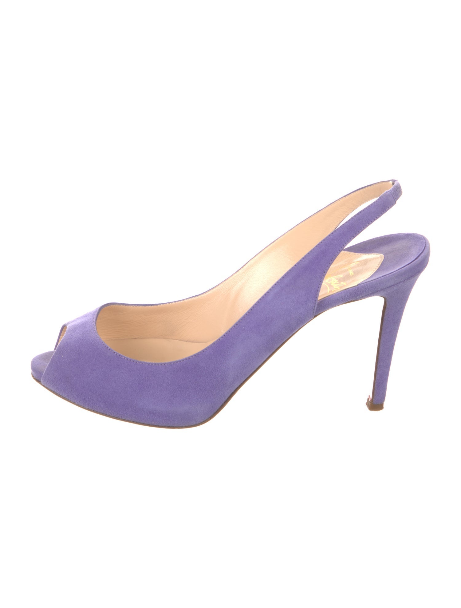 Christian Louboutin Suede Slingback Pumps