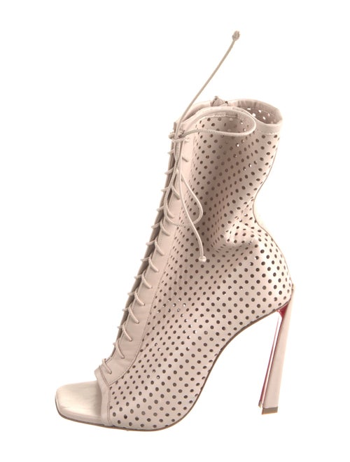 Christian Louboutin Leather Lace-Up Boots