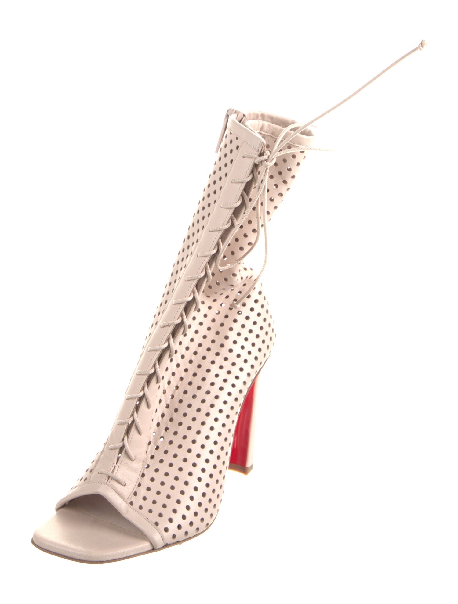 Christian Louboutin Leather Lace-Up Boots