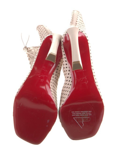 Christian Louboutin Leather Lace-Up Boots