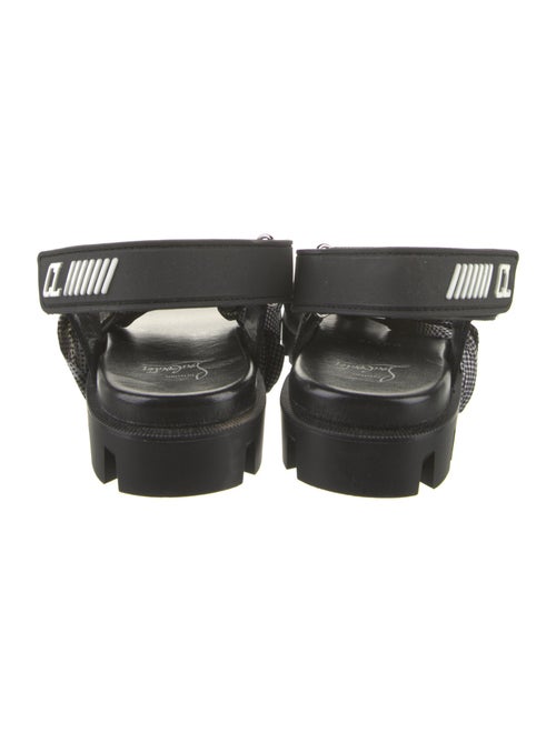 Christian Louboutin Satin Printed Slingback Sandals