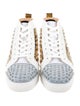 Christian Louboutin Animal Print Studded Accents Sneakers