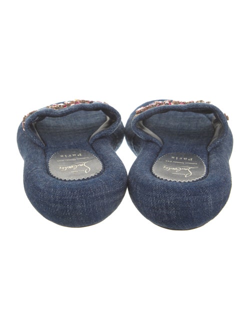 Christian Louboutin Denim Floral Print Espadrilles