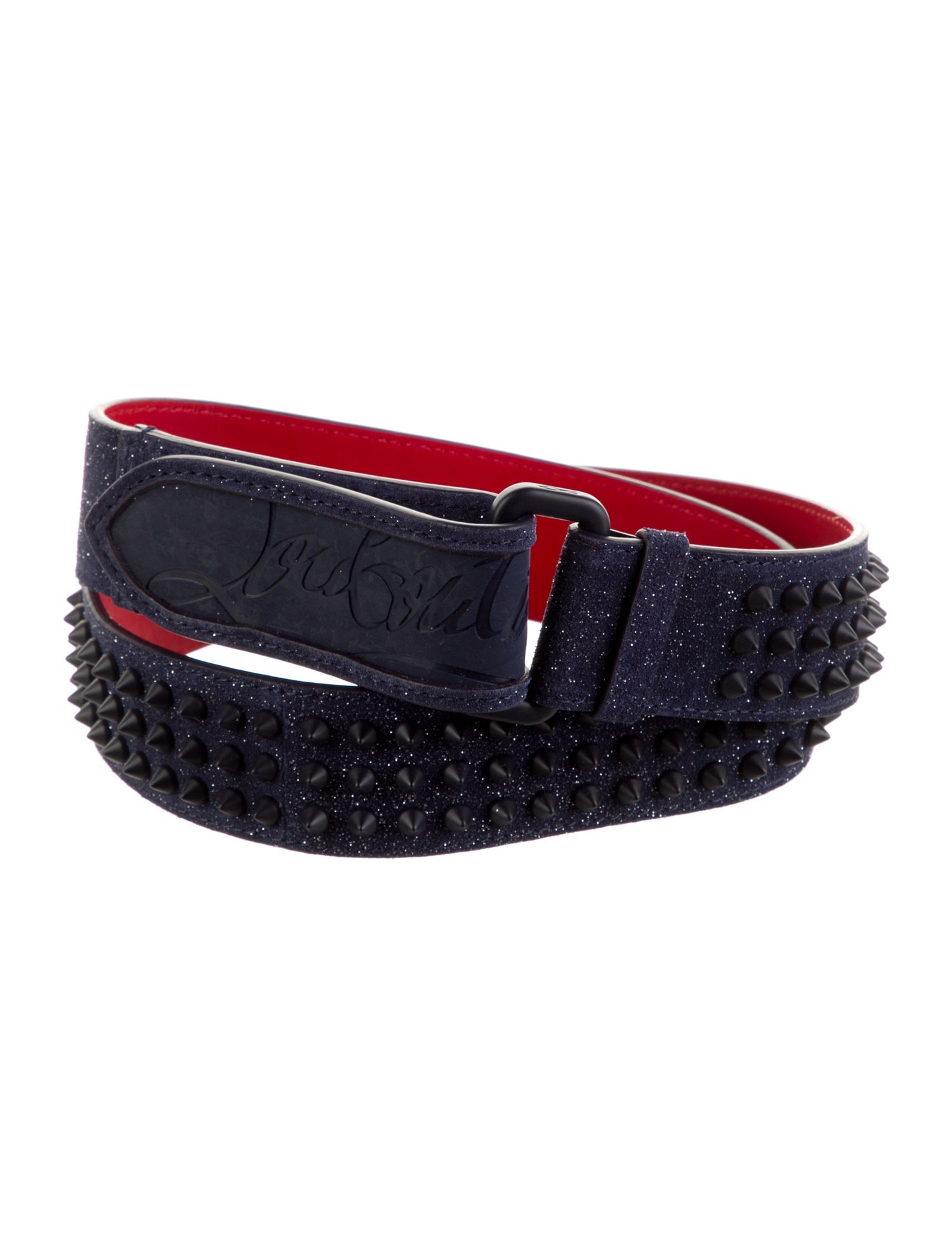Christian Louboutin Leather Waist Belt - Blue Belts, Accessories