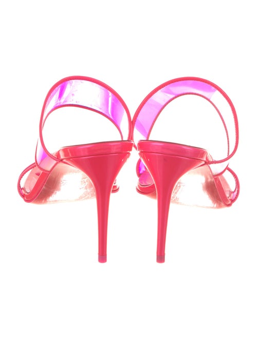 Christian Louboutin PVC Leather Trim Embellishment Slides