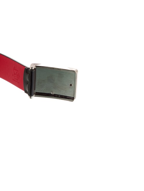 Christian Louboutin Leather Studded Accents Waist Belt