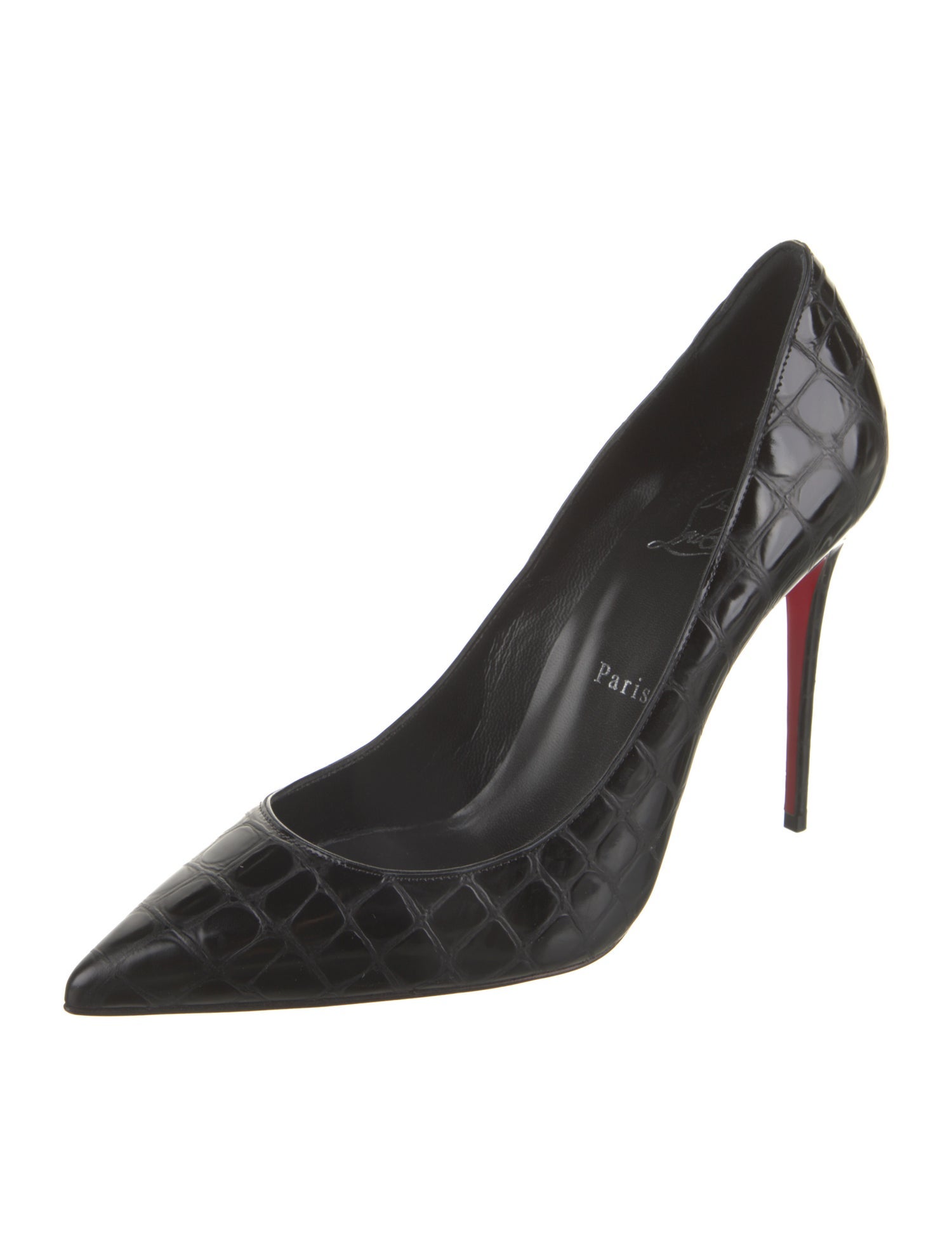 Christian Louboutin Embossed Leather Pumps