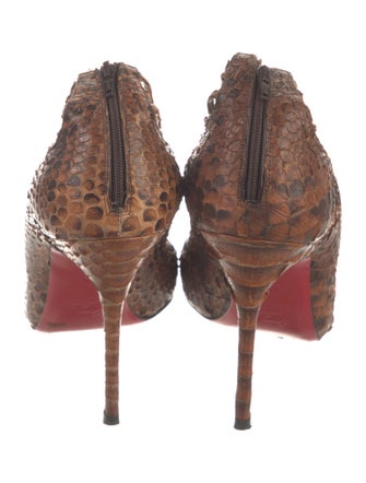 Christian Louboutin Snakeskin Animal Print Sandals