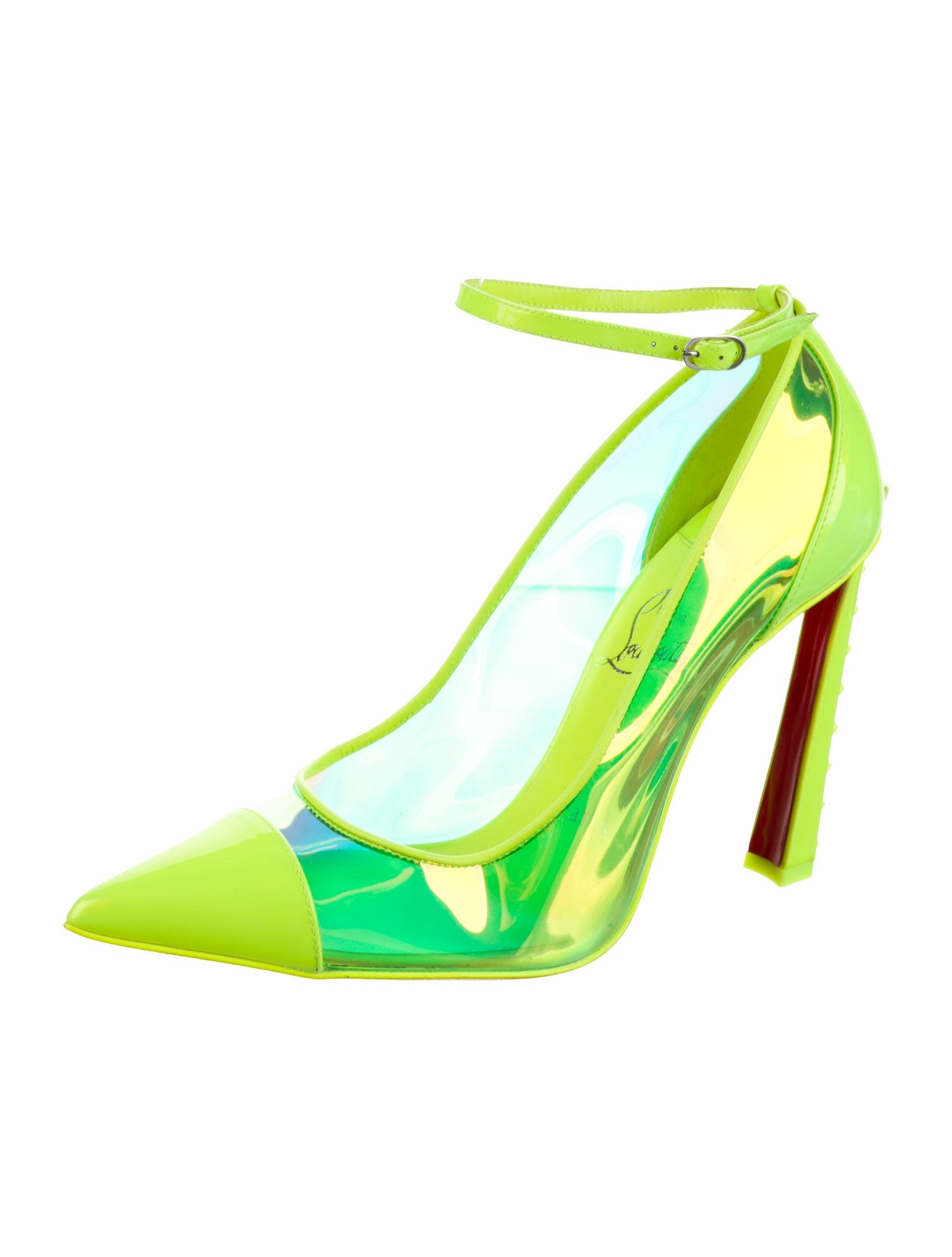 Christian Louboutin PVC Studded Accents Pumps