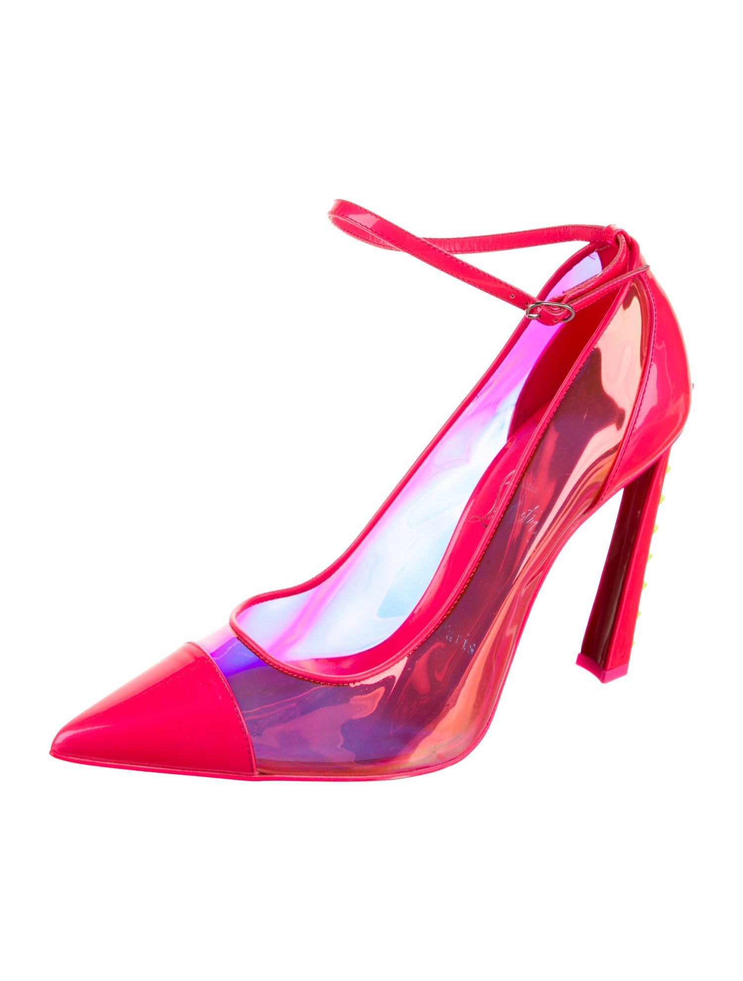 Christian Louboutin PVC Studded Accents Pumps