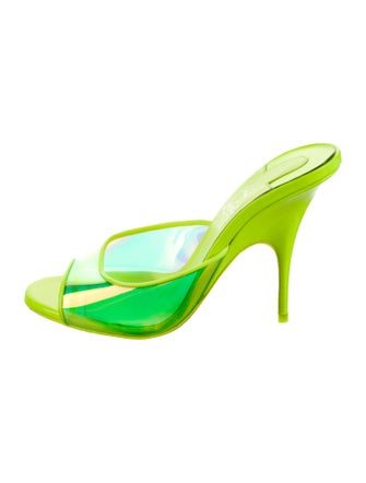 Christian Louboutin PVC Printed Slides