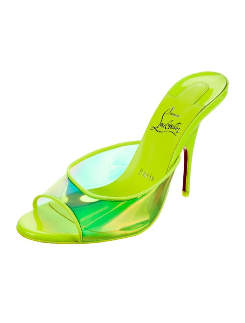 Christian Louboutin PVC Printed Slides