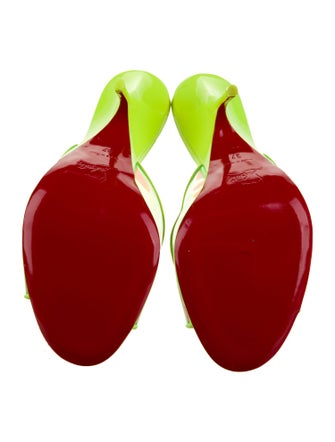 Christian Louboutin PVC Printed Slides