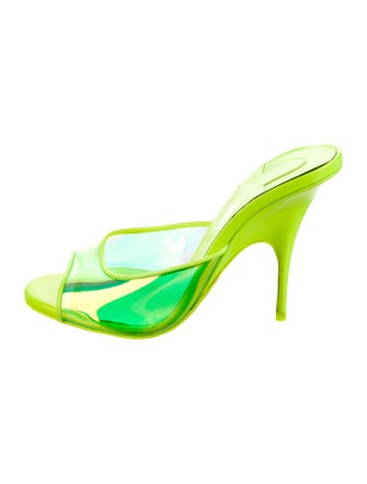 Christian Louboutin PVC Printed Slides