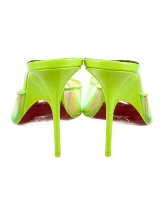 Christian Louboutin PVC Printed Slides