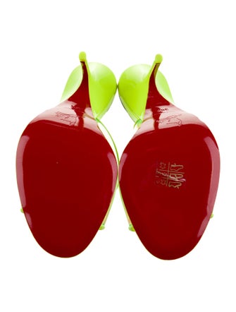 Christian Louboutin PVC Printed Slides