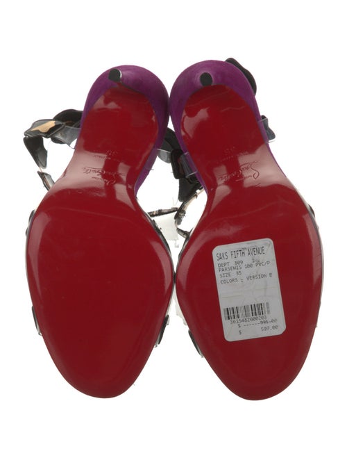 Christian Louboutin PVC Animal Print Slingback Sandals