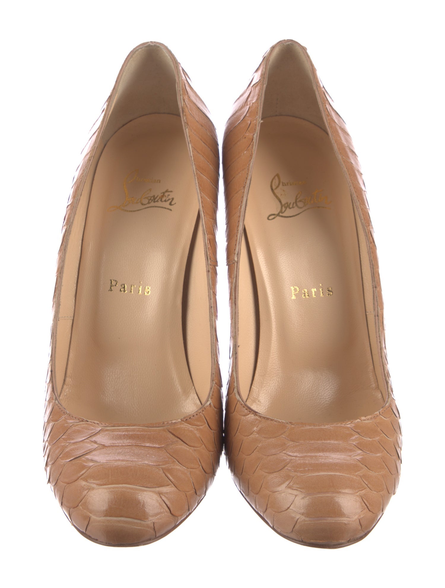 Christian Louboutin Python Pumps