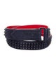 Christian Louboutin Suede Glitter Accents Waist Belt