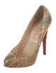 Christian Louboutin Snakeskin Animal Print Pumps