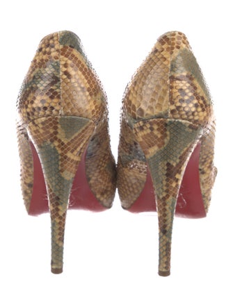Christian Louboutin Snakeskin Animal Print Pumps