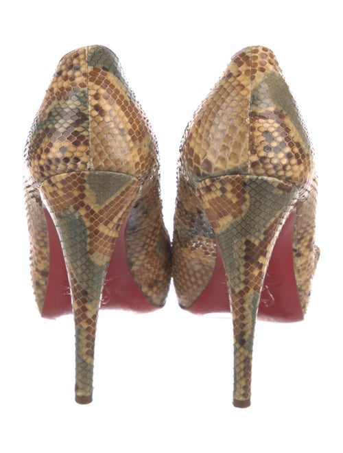 Christian Louboutin Snakeskin Animal Print Pumps