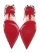 Christian Louboutin Patent Leather Printed Slingback Pumps