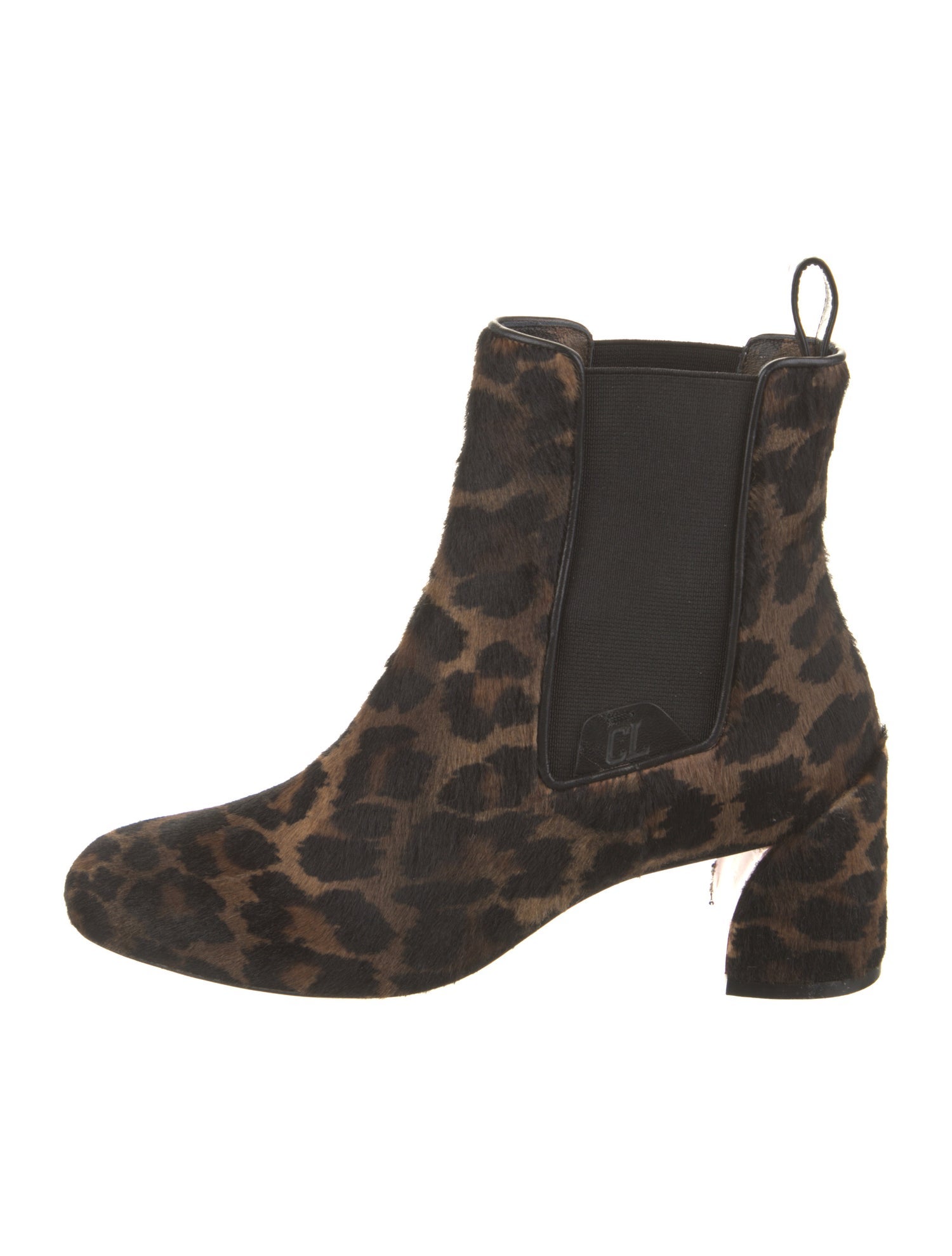Christian Louboutin Ponyhair Printed Chelsea Boots