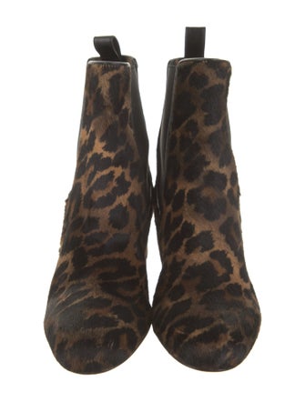 Christian Louboutin Ponyhair Printed Chelsea Boots