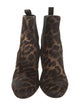 Christian Louboutin Ponyhair Printed Chelsea Boots