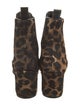 Christian Louboutin Ponyhair Printed Chelsea Boots
