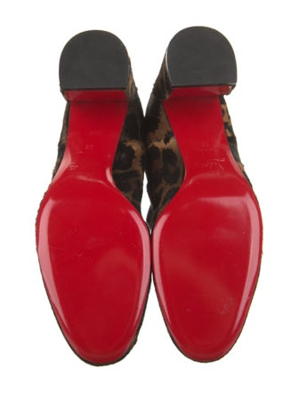 Christian Louboutin Ponyhair Printed Chelsea Boots