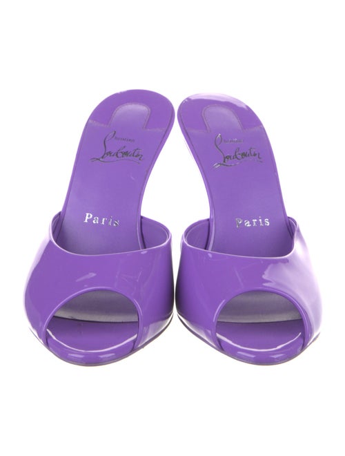Christian Louboutin Patent Leather Slides