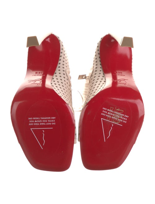 Christian Louboutin Leather Lasercut Accents Lace-Up Boots