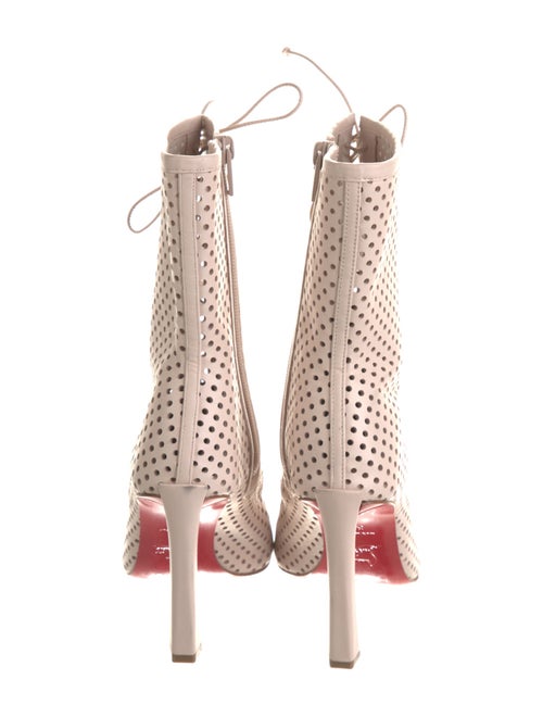 Christian Louboutin Leather Lasercut Accents Boots
