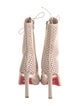 Christian Louboutin Leather Lasercut Accents Boots