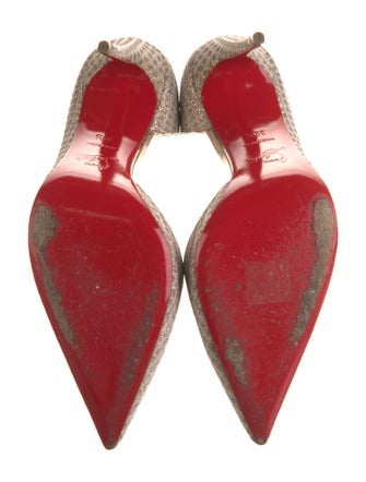 Christian Louboutin Glitter Accents D'Orsay Pumps