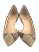 Christian Louboutin Snakeskin Animal Print D'Orsay Pumps