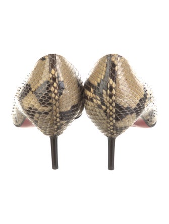 Christian Louboutin Snakeskin Animal Print D'Orsay Pumps