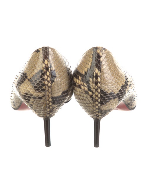 Christian Louboutin Snakeskin Animal Print D'Orsay Pumps