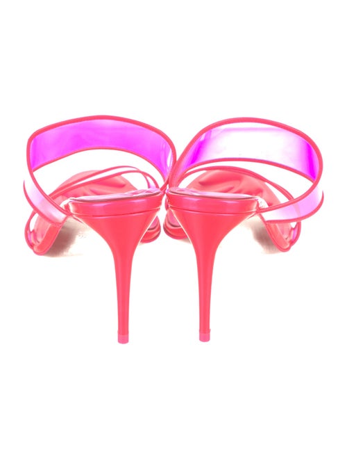 Christian Louboutin PVC Leather Trim Embellishment Slides